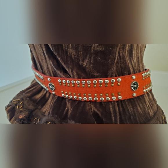 Jana Boho Genuine Leather Studded Belt - Picture 4 of 7